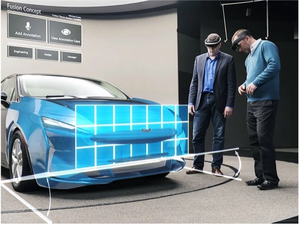 Use of augmented reality in the car industry