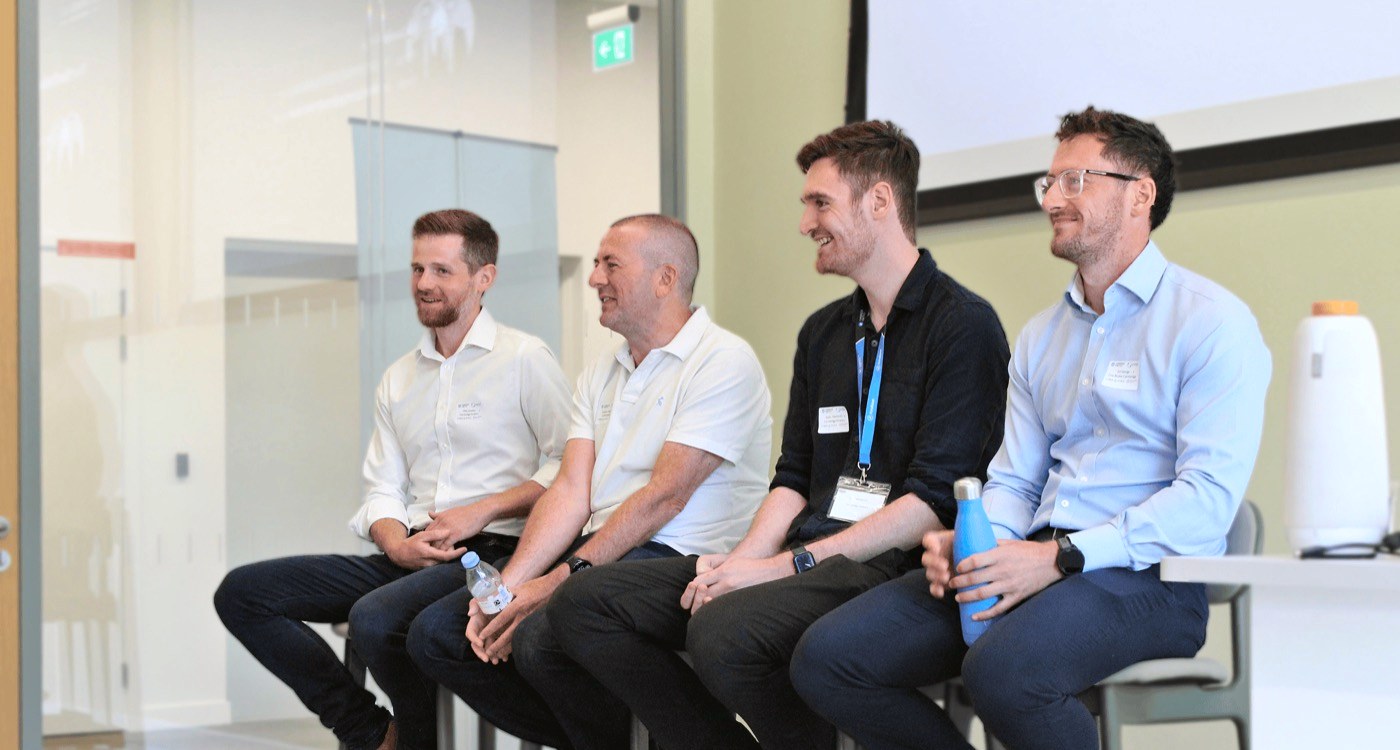 Jason and Mike on the panel with Darren Chapman and Ed George