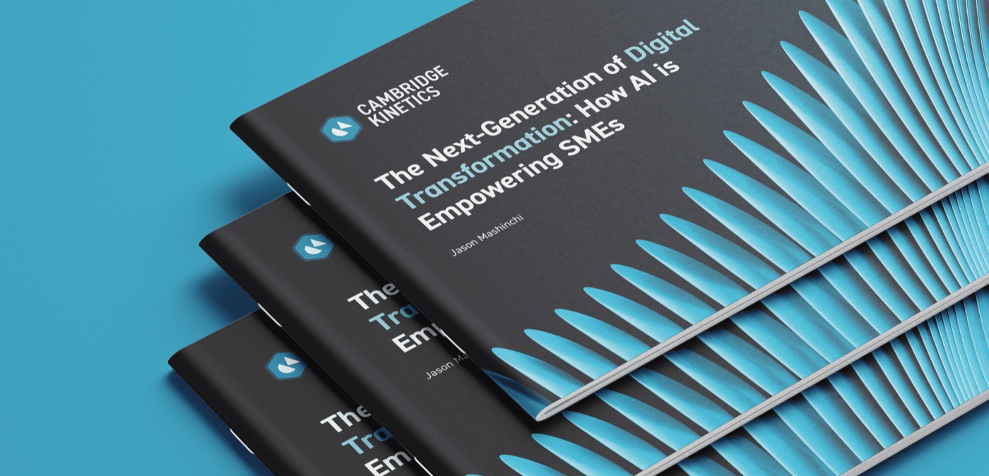 Printed copies of the white paper The Next Generation of Digital Transformation, How AI is Empowering SMEs