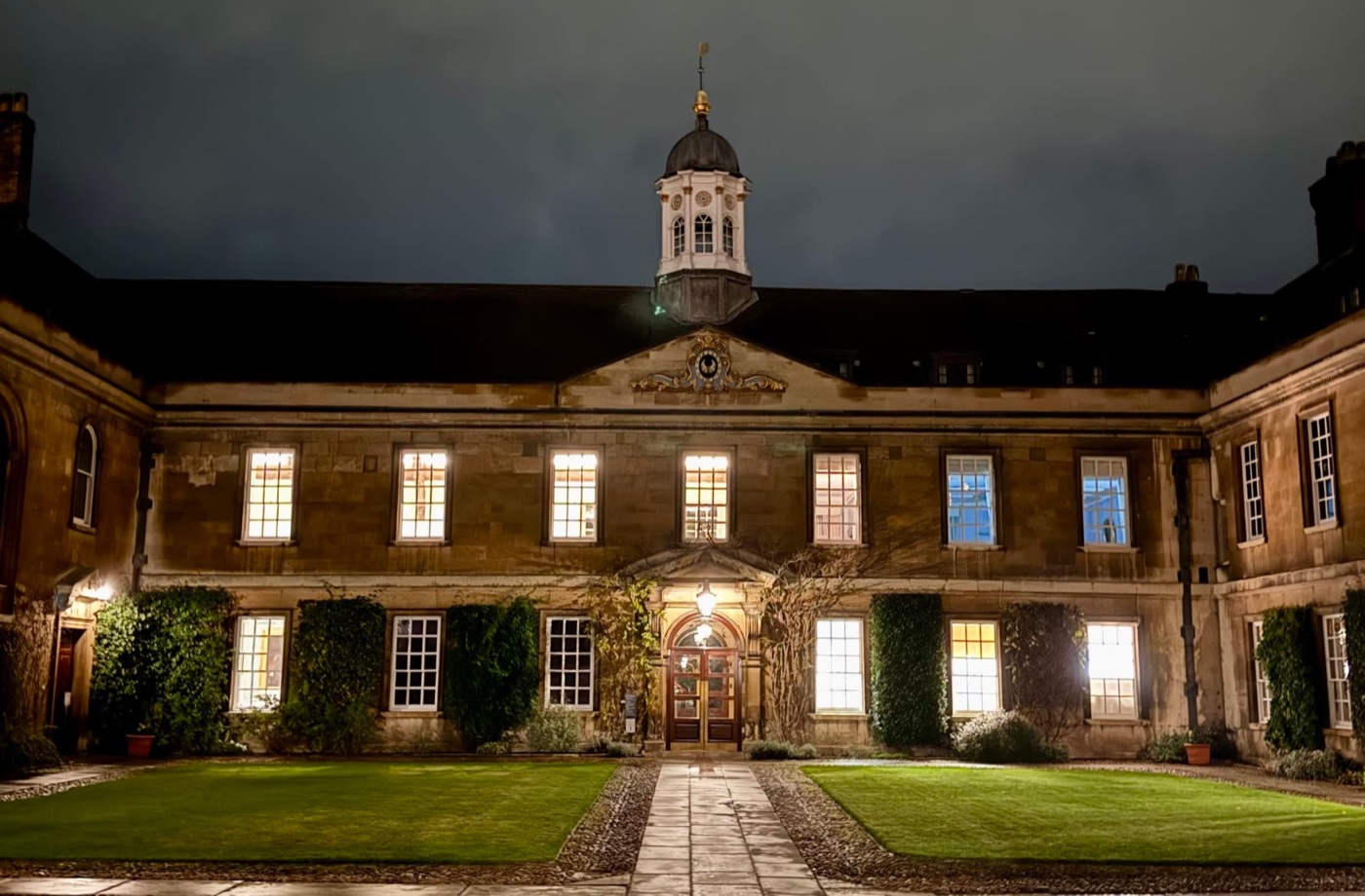 Trinity Hall at night